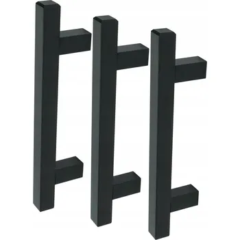 Nábytkové kování Nábytková úchytka 96 mm klasická, černá, pro kuchyňské skříňky a zásuvky, styl loft