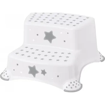 Nočník Baby Nellys Stolička - schůdky s protiskluzem Baby Star - bílé