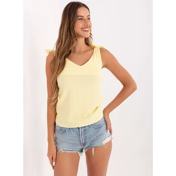 Oblečení a móda Top WN-TP-1705.69 RUE PARIS Barva: Žlutá, Velikost: M