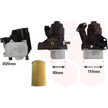 Chladič motoru Olejový chladič, motorový olej VAN WEZEL 58013733