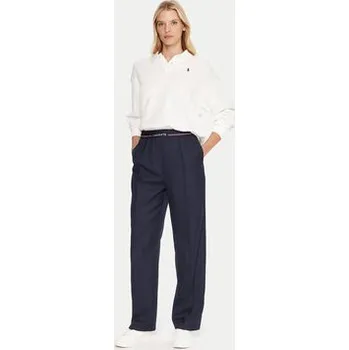 Lacoste Kalhoty z materiálu HF5307 Tmavomodrá Relaxed Fit 44