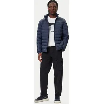 Pánská móda BOSS Zimní bunda Oden2 50549252 Tmavomodrá Slim Fit 52