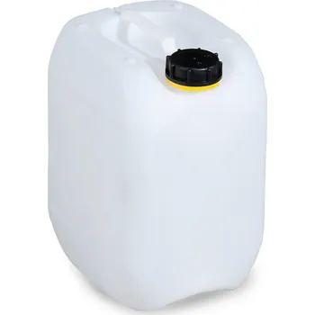 Kanystr Plastový kanystr z polyethylenu (PE), objem 10 litrů, průhledný