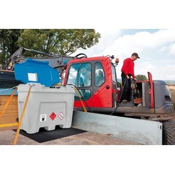 Palivová nádrž Mobilní naftová nádrž PM 450, z polyethylenu, 230V čerpadlo s průtokoměrem, objem 450 l