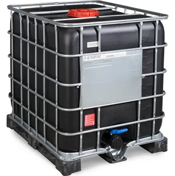 IBC kontejner IBC kontejner Recobulk, UV ochrana, PE paleta, 1000 litrů, otvor DN 225, vypouštěcí otvor DN 80
