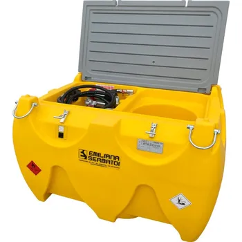 Palivová nádrž Mobilní čerpací zařízení nafta/AdBlue, 900 +100 litrů, vysokoprůtokové čerpadlo 12 V, schválení UN