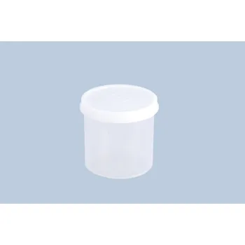 Šroubovací nádobka 500 ml, z PP, kulatá, průhledná, s víčkem, vhodná pro potraviny, BJ = 14 kusů