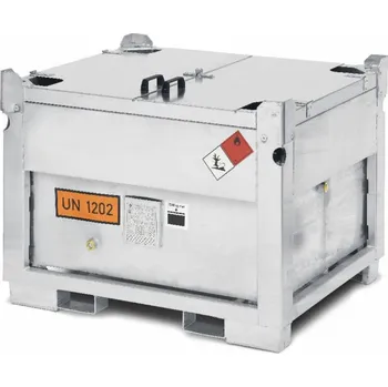 Palivová nádrž Mobilní čerpací zařízení na naftu MDT 445, z oceli, čerpadlo 230 V, objem 445 litrů, naležato