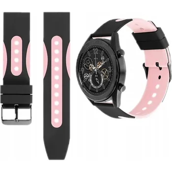 Příslušenství k chytrým hodinkám DVOUBAREVNÝ SILIKONOVÝ ŘEMÍNEK ŘEMÍNEK 22MM PRO HODINKY SAMSUNG AMAZFIT GARMIN