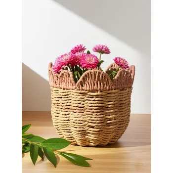 Květináč Sinsay - Pletený květináč - růžová - 699GL-30X - 699GL-30X-ONE