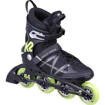Kolečkové brusle Pánské kolečkové brusle K2 VELOCITY SPORT 84 M 8.5 Černá, Světle zelená