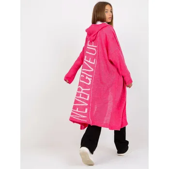 Dámský svetr Och Bella Kardigan-TW-SW-BI-M56.35 Barva: Růžová, Velikost: UNI