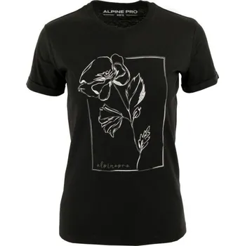 Dámské tričko Dámské triko ALPINE PRO NUNA XXL Černá, Bílá