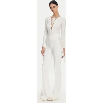 Body Elisabetta Franchi Body BO-019-51E2-V350 Bílá Slim Fit 40