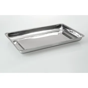 Laboratorní miska z nerezu 1.4301, vysoký tvar, 425 x 325 mm, BJ = 3 ks