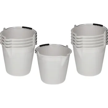 kbelík Průmyslový kbelík z polyethylenu, objem 12 litrů, bílý, BJ = 10 kusů