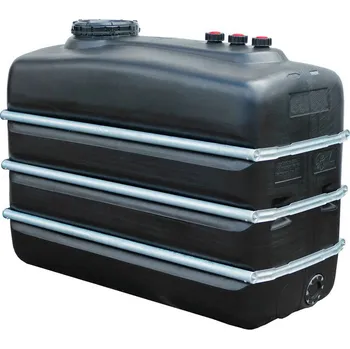 nádrž Nádrž na chemikálie, z polyethylenu (PE), objem 3000 litrů, černá