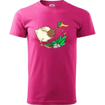 Pánská móda Geokačer s keškou - Klasické pánské triko vyšší gramáže - 2XL ( Purpurová )