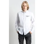 Reporter Young | Chlapecká bílá košile s dlouhým rukávem a náprsní kapsou - Barva BÍLÁ, Velikost 176 243-0331B-06-200-1