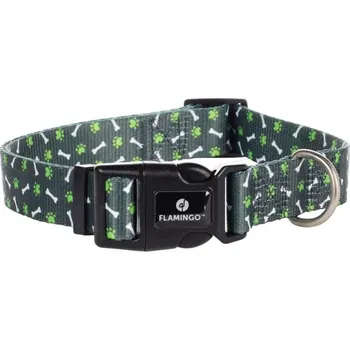 Obojek pro psa Obojek nylon Safia zelený 2,5x45-65cm Flamingo