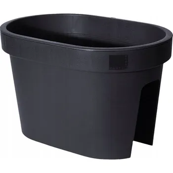 Květináč Květináč plast šedý Koopman 40 cm x 27 cm x 25 cm