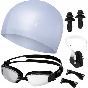 Plavecký Set Brýle na Plavání do Bazénu + Čepice + Špunty do Uší