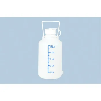 Krycí sklíčko k mikroskopu Zásobník, 5 l, se stupnicí, stabilní rukojeť, přírodní barva