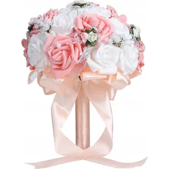umělá květina Umělá romantická kytice květů pro svatební růžová