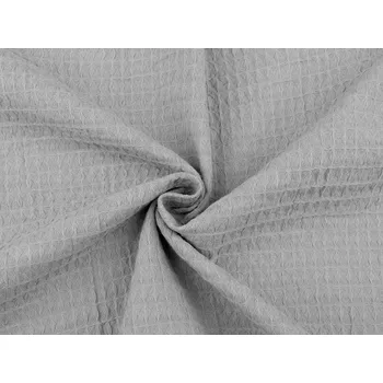 Bavlněná vaflovina, barva 6 (8) šedá světlá