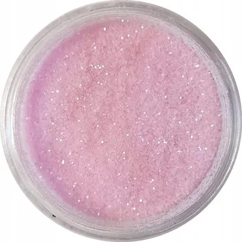 Přípravek na nehty Prášek pro efekt Barbie Pink růžový třpyt na zdobení nehtů