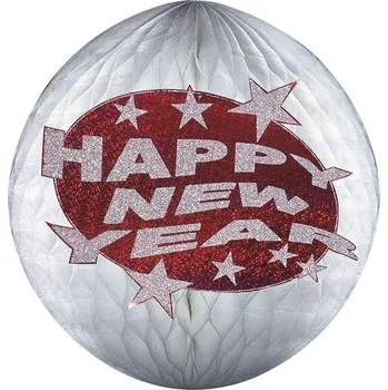 Party dekorace Papírová koule - dekorace Šťastný Nový Rok, Silvestr