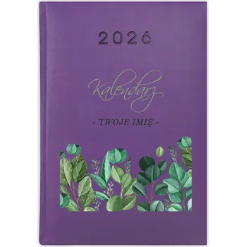 Kalendář Knihový kalendář 2026 A5 fialový