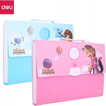 Pořadač s přihrádkami Deli Z60302 7 přihrádek, mix barev