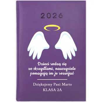 Kalendář Knihový kalendář 2026 A5 fialový