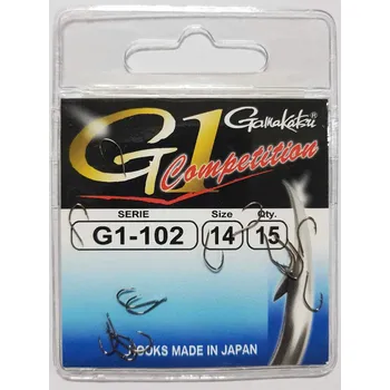 Rybářský háček Háčky na zem, plovákové, protihroté Gamakatsu G1-102 Competition 15 ks