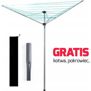 Sušák na prádlo Promis Zahradní sušák na prádlo tříramenný s obalem 40 m 179-182 cm