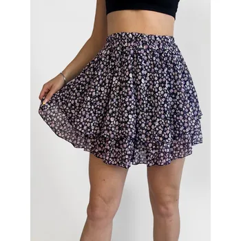 Dámská sukně Letní dámská sukně vícebarevná tmavá , VELIKOST UNI ( XS, S, M )