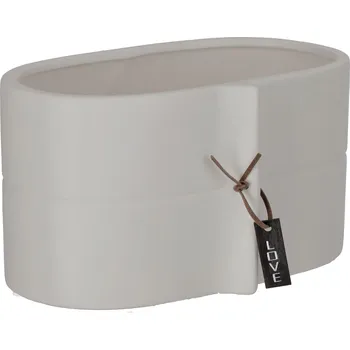 Květináč KADAX KVĚTINÁČ OBAL NA KVĚTINÁČ 22x12cm ŠEDÝ