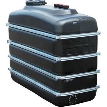 nádrž Nádrž na chemikálie, z polyethylenu (PE), objem 4000 litrů, černá