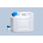 Kanystr na vodu PROFI, 12 l, přírodní barva, s odnímatelným vypouštěcím kohoutem, BJ = 5 kusů