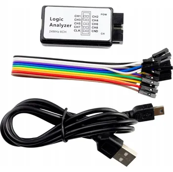 Kabel MSALAMON 8kanálový analyzátor logických stavů 24 MHz
