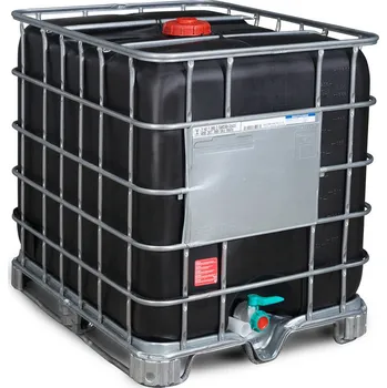 IBC kontejner IBC kontejner Recobulk, UV ochrana, ližiny, 1000 litrů, otvor DN 150, vypouštěcí otvor DN 50