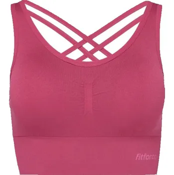 Dámské spodní prádlo Dámská bezešvá podprsenka Fitforce YANKA XS Vínová