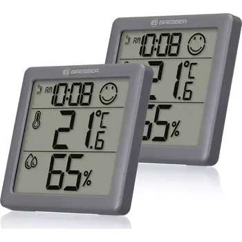 Meteostanice Monitor kvality vzduchu BRESSER Smile teploměr-vlhkoměr, dvoudílná sada