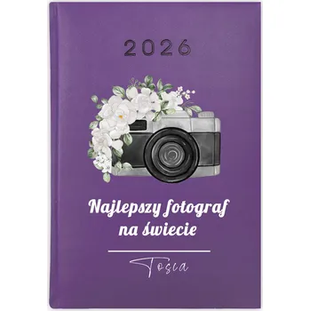 Kalendář Knihový kalendář 2026 A5 fialový