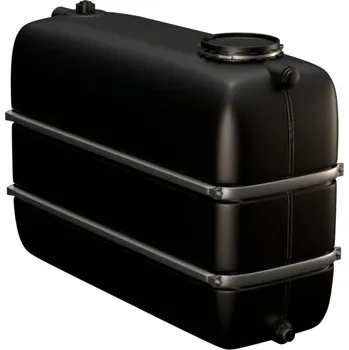 nádrž Průmyslová nádrž o objemu 1650 l, černá, pro látky s maximální hustotou 1,2