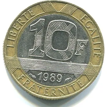 FRANCIE. 10 francs 1989.