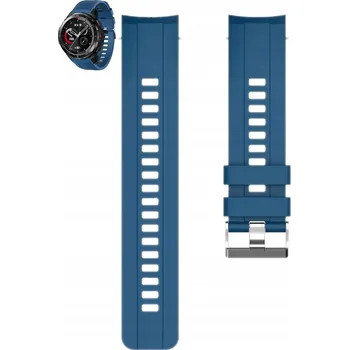 Příslušenství k chytrým hodinkám MODRÝ SILIKONOVÝ ŘEMÍNEK 22 MM PRO HODINKY HUAWEI WATCH 46 MM