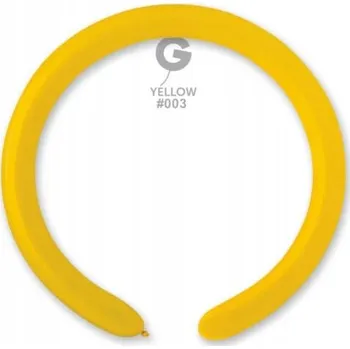 Balónek Modelovací balónky – trubky Ge.Ma.R. žluté 100 kusů