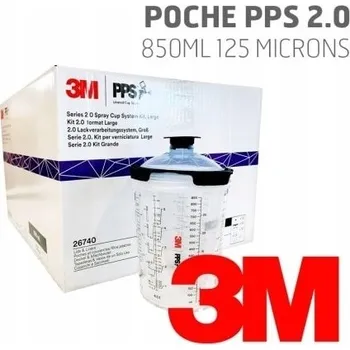 Stříkací pistole 3M 26740 PPS 2.0 Kelímky pro stříkací pistole 850 ml, 125 mikronů